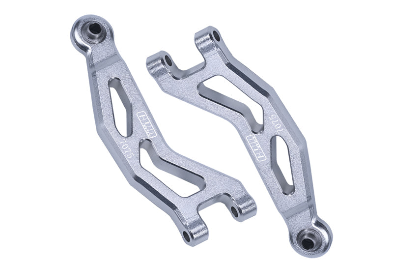 Aluminum 7075 Front Upper Suspension Arms For Arrma 1/18 GRANITE GROM MEGA 380 Brushed 4X4 Monster Truck ARA2102 - Silver