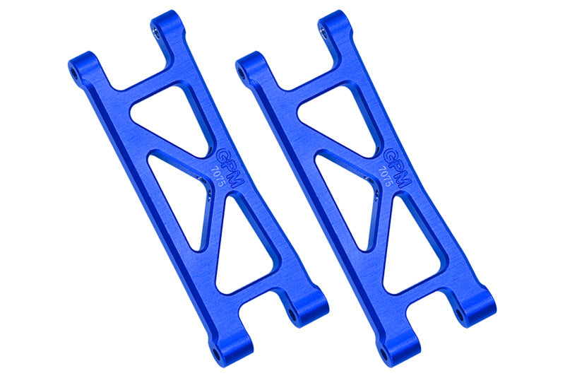 Aluminum 7075 Rear Lower Suspension Arms For Arrma 1/18 GRANITE GROM MEGA 380 Brushed 4X4 Monster Truck ARA2102 - Blue