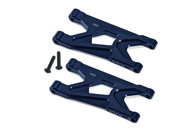 Aluminum 7075 Rear Suspension Arms For Arrma 1/10 GORGON 4X2 Mega 550 Brushed Monster Truck-ARA3230 Upgrades - Black