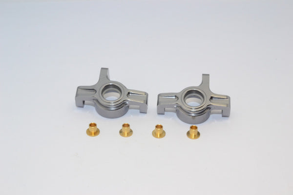 Team Losi Mini 8ight & 8ight-T Front Knuckle Arm - 1Pr Set Gray Silver