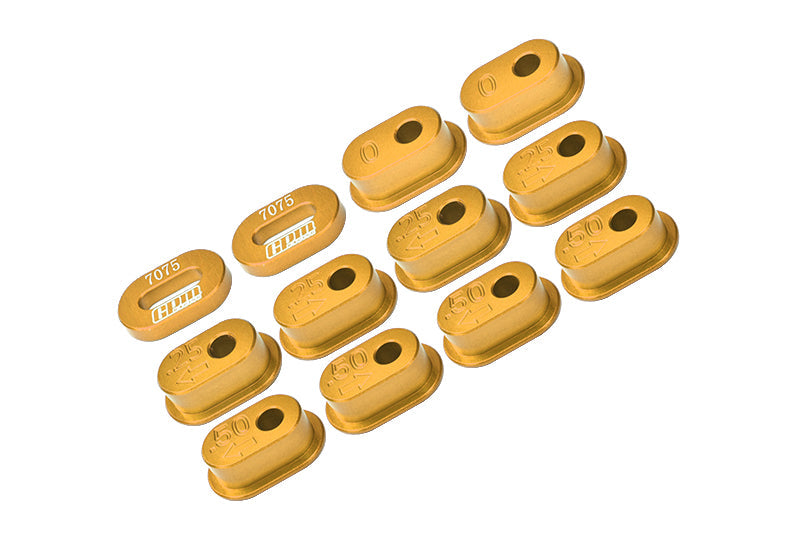 Aluminum 7075-T6 Chain Tension Adjuster Set for LOSI 1:4 Promoto-MX Motorcycle Dirt Bike RTR LOS06000 LOS06002 Upgrades - Gold