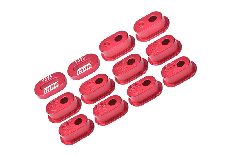 Aluminum 7075-T6 Chain Tension Adjuster Set for LOSI 1:4 Promoto-MX Motorcycle Dirt Bike RTR LOS06000 LOS06002 Upgrades - Red