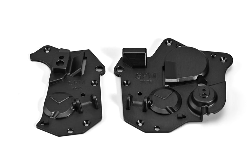 Aluminum 7075 Chassis Side Cover Set For LOSI 1:4 Promoto MX Motorcycle Dirt Bike RTR FXR LOS06000 LOS06002 Upgrades - Black