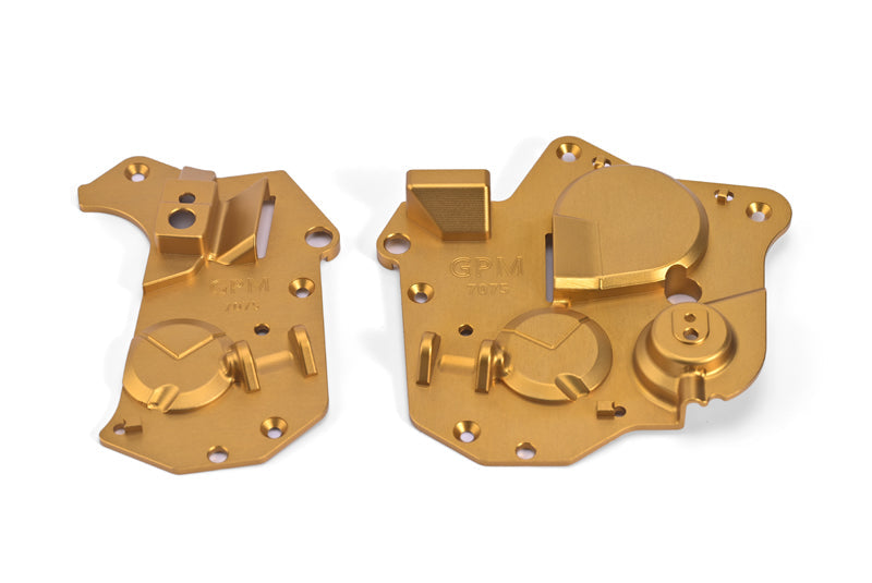 Aluminum 7075 Chassis Side Cover Set For LOSI 1:4 Promoto MX Motorcycle Dirt Bike RTR FXR LOS06000 LOS06002 Upgrades - Gold
