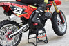 Aluminum 7075-T6 Motorcycle Foot Pegs Set For LOSI 1:4 Promoto-MX Motorcycle Motorbike RTR LOS06000 LOS06002 Upgrades - Green