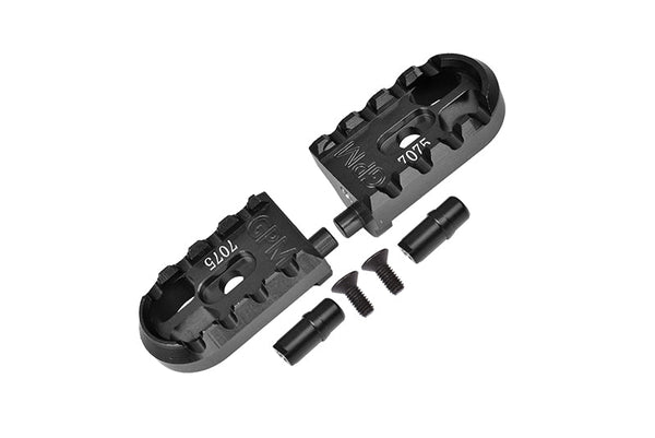 Aluminum 7075-T6 Motorcycle Foot Pegs Set For LOSI 1:4 Promoto-MX Motorcycle Motorbike RTR LOS06000 LOS06002 Upgrades - Black