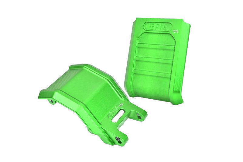 Aluminum 7075 Skid Plate Set For LOSI 1:4 Promoto MX Motorcycle Dirt Bike RTR FXR LOS06000 LOS06002 Upgrades - Green