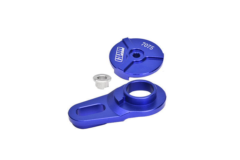 Aluminum 7075 Servo Saver Assembly 23T For LOSI 1:4 Promoto-MX Motorcycle Dirt Bike RTR LOS06000 LOS06002 Upgrades - Blue