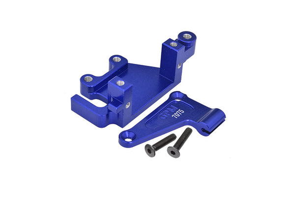 Aluminum 7075 Electronic Mount Set For LOSI 1:4 Promoto MX Motorcycle Dirt Bike RTR FXR LOS06000 LOS06002 Upgrades - Blue