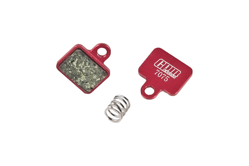 Aluminum 7075 And Inlaid Friction Material Front Brake Pad For LOSI 1:4 Promoto-MX Motorcycle Dirt Bike RTR FXR LOS06000 LOS06002 Upgrade Parts - Red