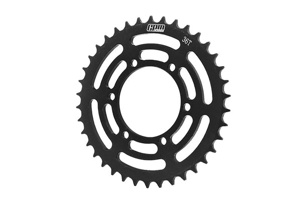 Medium Carbon Steel Hub Chain Sprocket For LOSI 1:4 Promoto-MX Motorcycle Dirt Bike RTR FXR LOS06000 LOS06002 Upgrades - Black