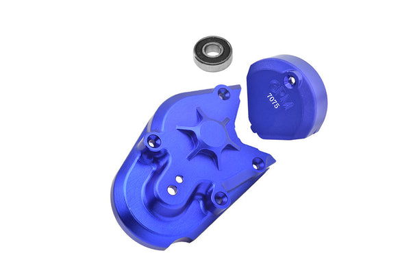 Aluminum 7075 Transmission Housing For LOSI 1:4 Promoto MX Motorcycle Dirt Bike RTR FXR LOS06000 LOS06002 Upgrade Parts - Blue