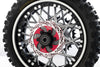 Aluminum 7075 Front Wheel Reinforcement Rings Set For LOSI 1:4 Promoto-MX Motorcycle Dirt Bike RTR FXR LOS06000 LOS06002 Upgrades - Black