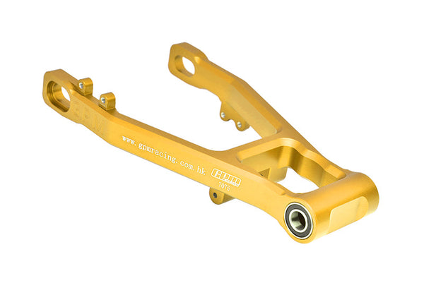 Aluminum 7075 Rear Swing Arm (Enlarged Inner Bearing) For LOSI 1:4 Promoto-MX Motorcycle Dirt Bike RTR LOS06000 LOS06002 Upgrades - Gold