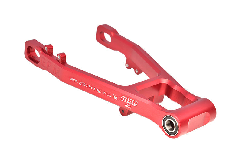 Aluminum 7075 Rear Swing Arm (Enlarged Inner Bearing) For LOSI 1:4 Promoto-MX Motorcycle Dirt Bike RTR LOS06000 LOS06002 Upgrades - Red