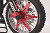Aluminum 7075 Front & Rear Wheel Pattern Buckle For LOSI 1:4 Promoto MX Motorcycle Dirt Bike RTR FXR LOS06000 LOS06002 Upgrades - Black