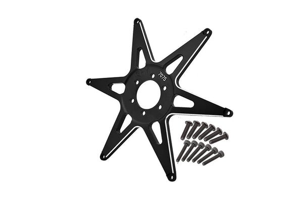 Aluminum 7075 Front Wheel Pattern Buckle For LOSI 1:4 Promoto-MX Motorcycle Dirt Bike RTR FXR-LOS06000 RTR Pro Circuit-LOS06002 Upgrades - Black