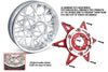 Aluminum 7075 Rear Wheel Pattern Buckle For LOSI 1:4 Promoto-MX Motorcycle Dirt Bike RTR FXR-LOS06000 RTR Pro Circuit-LOS06002 Upgrades - Black
