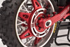 Aluminum 7075 Front & Rear Wheel Pattern Buckle For LOSI 1:4 Promoto MX Motorcycle Dirt Bike RTR FXR LOS06000 LOS06002 Upgrades - Black