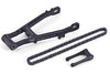 Aluminum 7075 Extend Swing Arm (+30mm) + Pull Rod + Chain For LOSI 1:4 Promoto MX Motorcycle Dirt Bike RTR FXR LOS06000 LOS06002 Upgrades - Black