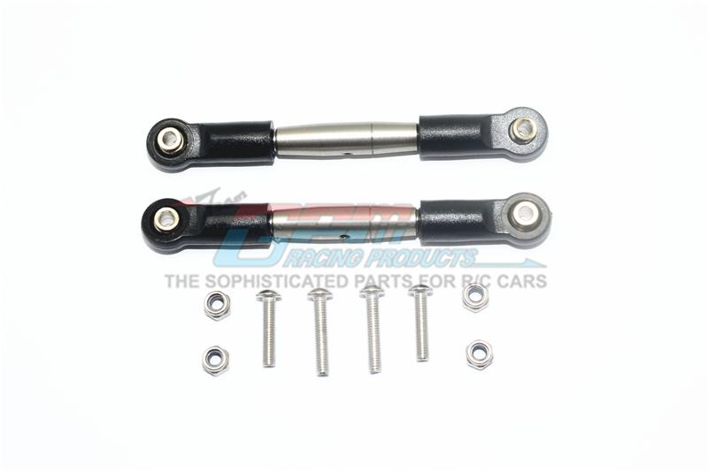 Losi 1/10 Rock Rey 4WD Rock Racer (LOS03009) Stainless Steel Adjustable Front Upper Arm With Tie Rod Design - 1Pr Set 