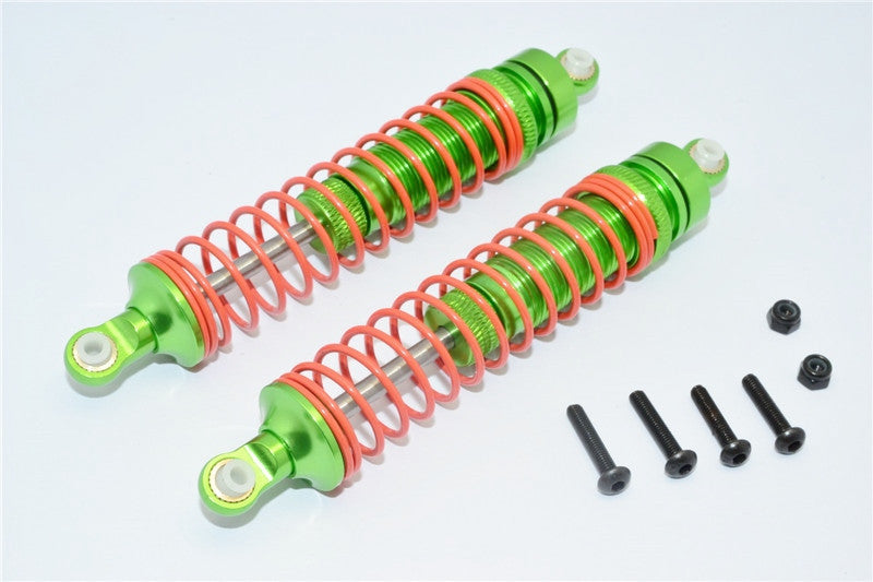 Axial RR10 Bomber Aluminum Front/Rear Adjustable Spring Damper (105mm) - 1Pr Set Green