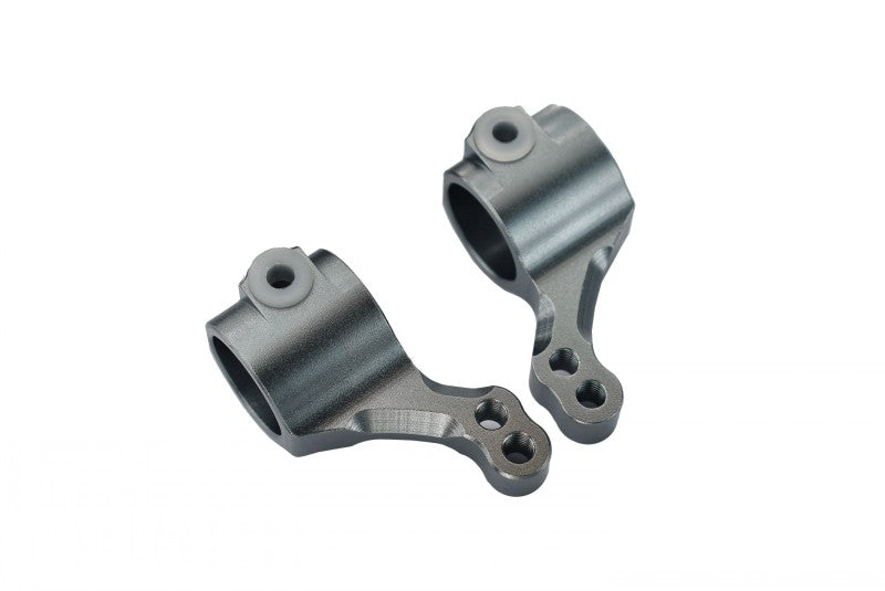 Traxxas Rustler VXL Aluminum Front Knuckle - 1Pr Gray Silver