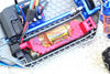 Traxxas Rustler 4X4 VXL (67076-4) Aluminum Battery Hold-Down - 1 Set Blue