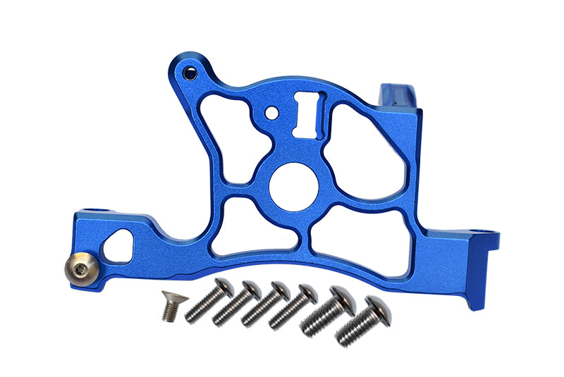 Traxxas Rustler 4X4 VXL (67076-4) Aluminum Rear Spur Gear Cover Mount - 1Pc Set Blue