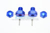 Losi 1/6 Super Baja Rey 4X4 Desert Truck Aluminum Wheel Hex Adapter (+2mm) - 6Pc Set Blue