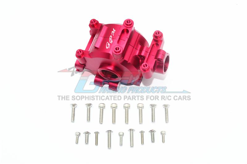 Losi 1/6 Super Baja Rey 4X4 Desert Truck Aluminum Front Gear Box -18Pc Set Red