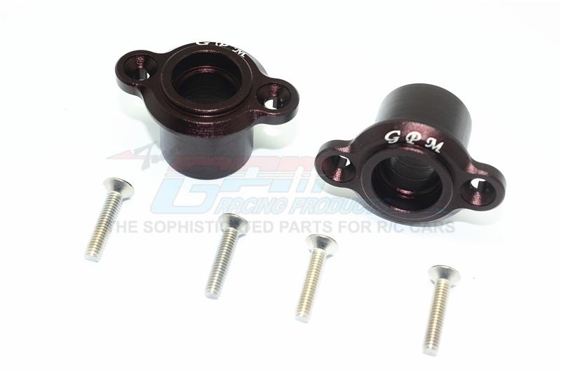 Losi 1/6 Super Baja Rey 4X4 Desert Truck Aluminum Rear Axle Adapters - 1Pr Set Brown