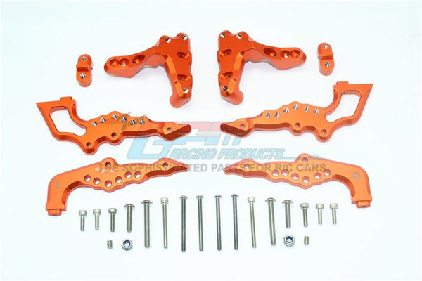 Losi 1/6 Super Baja Rey 4X4 Desert Truck Aluminum Rear Damper Mount - 1 Set Orange