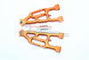 Losi 1/6 Super Baja Rey 4X4 Desert Truck Aluminum Front Lower Suspension Arm - 1Pr Set Orange