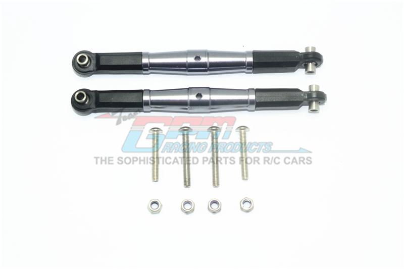 Losi 1/6 Super Baja Rey 4X4 Desert Truck Aluminum Front Turnbuckle For Steering - 1Pr Set Gray Silver