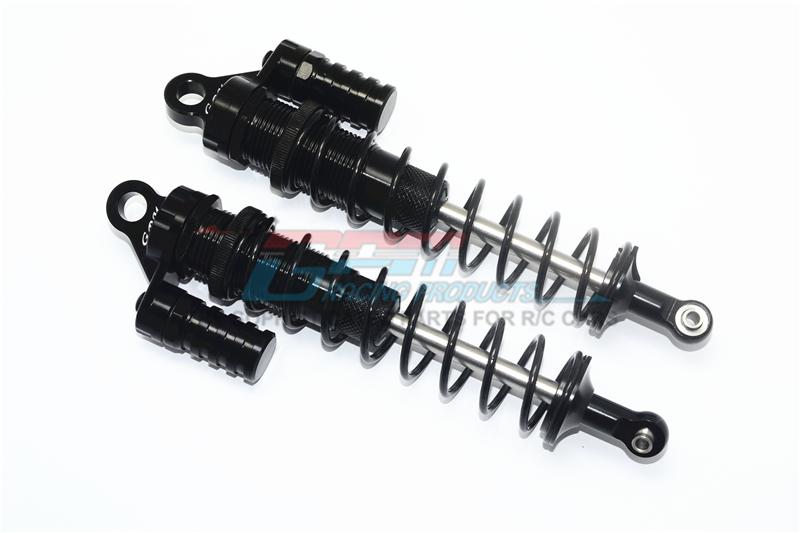 Losi 1/6 Super Baja Rey 4X4 Desert Truck Aluminum Rear L-Shape Shocks (170mm) - 1Pr Set Black