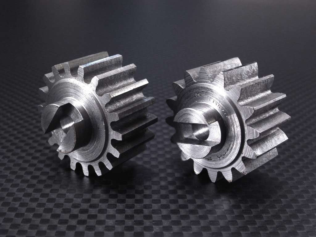 HPI Baja 5B RTR, 5B SS, 5T Steel Pinion 16T & 18T With 5mm Bore, Profile Regraded, Both For Use With Stock Spur Gear Or SBJ057T - 2Pcs Set Silver