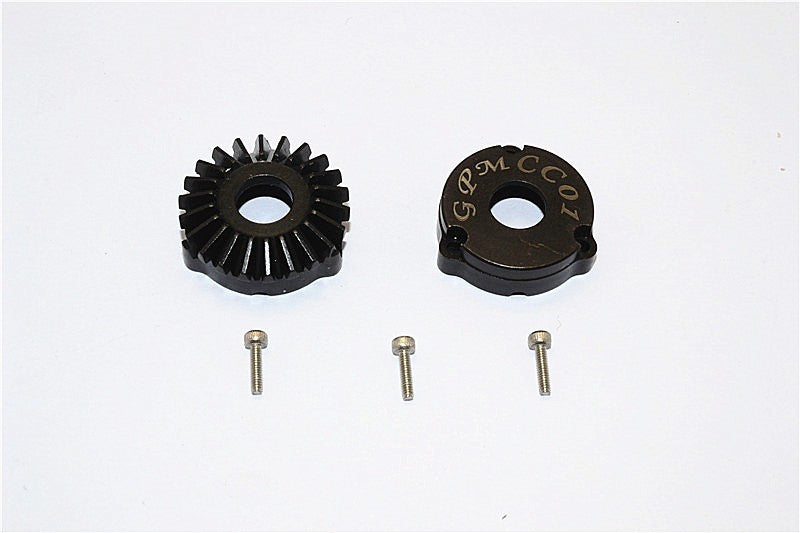 Tamiya CC01 Steel Rear Differential Outer Gears - 1Pr Set Black