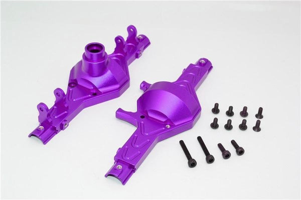 Axial SCX10 Aluminum Front / Rear Gear Box - 1 Set Purple