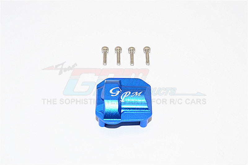 Axial SCX10 II (AX90046, AX90047) Aluminum Front/Rear Differential Cover - 1Pc Set Blue