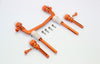 Axial SCX10 II (AX90046) Aluminum Front/Rear Body Post Mount With Magnet Post & Clips - 1 Set Orange