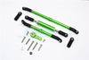 Axial SCX10 II (AX90046, AX90047) Aluminum Adjustable Steering Links With 25T Servo Horn - 4Pcs Set Green