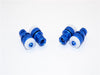 Axial SCX10 II (AX90046, AX90047) Aluminum Front + Rear Magnet Body Mount - 1 Set Blue