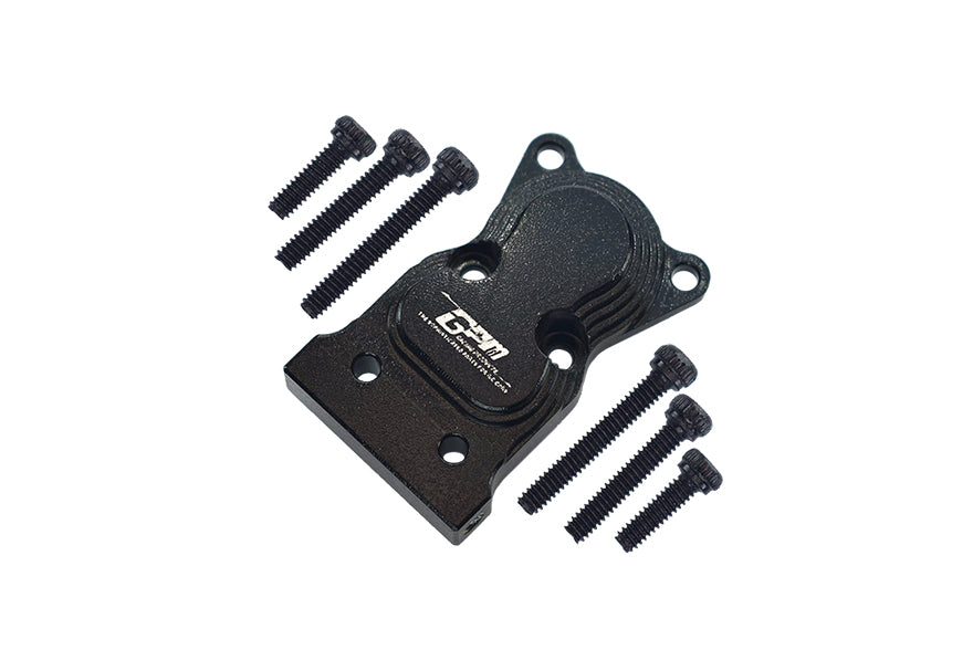 Axial 1:24 SCX24 Deadbolt AXI90081 / Jeep Wrangler AXI00002 Aluminum Front Or Rear Gearbox Cover - 1Pc Set Black