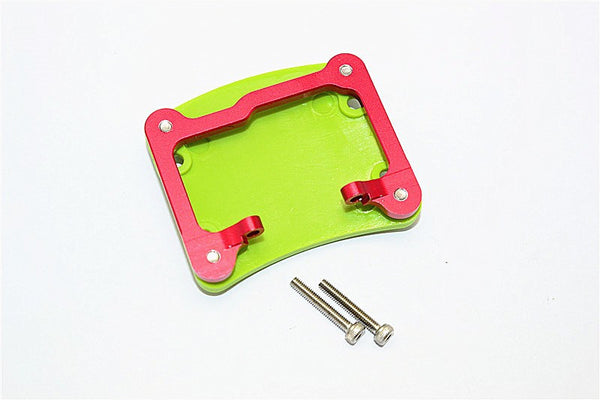 Axial SCX10 II (AX90046, AX90047) Aluminum+Plastic  Front/Rear Axle Protector Mount - 1 Set Red