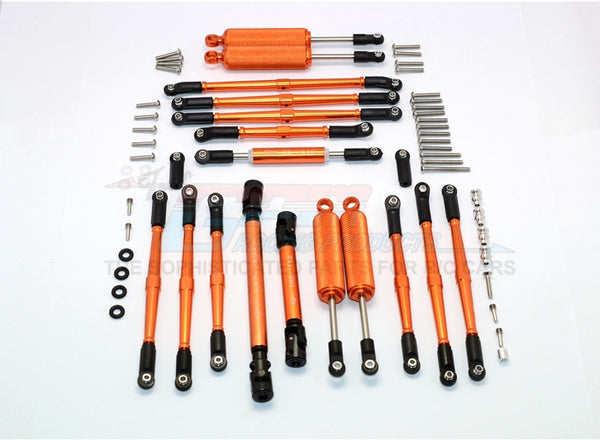 Axial SCX10 II (AX90046) Aluminum Chassis Lift Up Combo (Switch From 77mm To 100mm) - 1 Set Orange