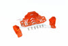 Axial SCX10 III Jeep JL Wrangler (AXI03007) Aluminium Middle Battery Holder -  9Pc Set Orange