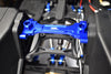 Aluminum Rear Chassis Brace For Axial 1/6 SCX6 Jeep JLU Wrangler AXI05000 - 5Pc Set Blue