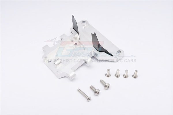 Traxxas Slash 4x4 LCG (68086-21) / Deegan 38 Fiesta (74054-6) Aluminum Rear Gear Box Protector - 1Pc Set Silver