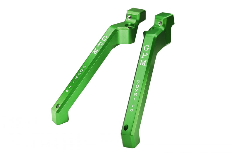 Aluminum 7075-T6 Rear Chassis Brace For Traxxas 1/8 4WD Sledge Monster Truck 95076-4 - 2Pc Set Green